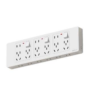 86型扩展式插座面板拓展多功能转换器超薄明装厨房多孔带开关排插