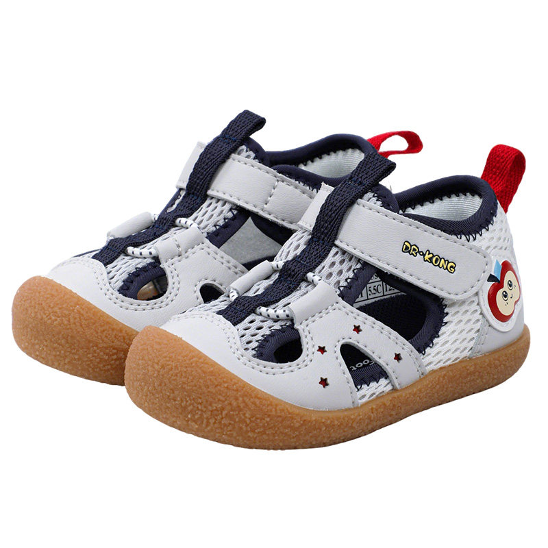 Dr.Kong江博士童鞋魔术贴软底步前鞋透气2026夏新款男女婴儿凉鞋