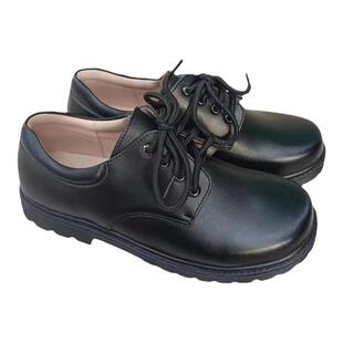 中学生皮鞋男青少年香港大童黑色真皮高中初中生大码深圳校服鞋子