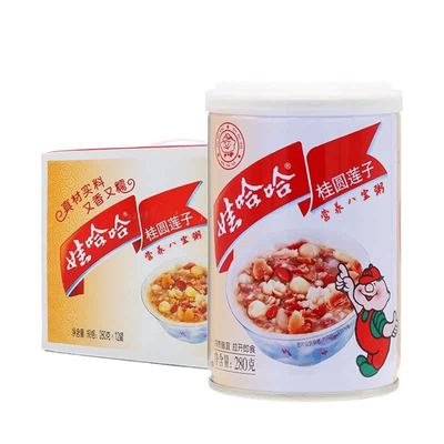 娃哈哈桂圆莲子八宝粥360g/罐整箱早餐超市速食即食粥便携速食