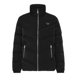 PHILIPP PLEIN 男士纯色立领拉链夹克外套秋冬