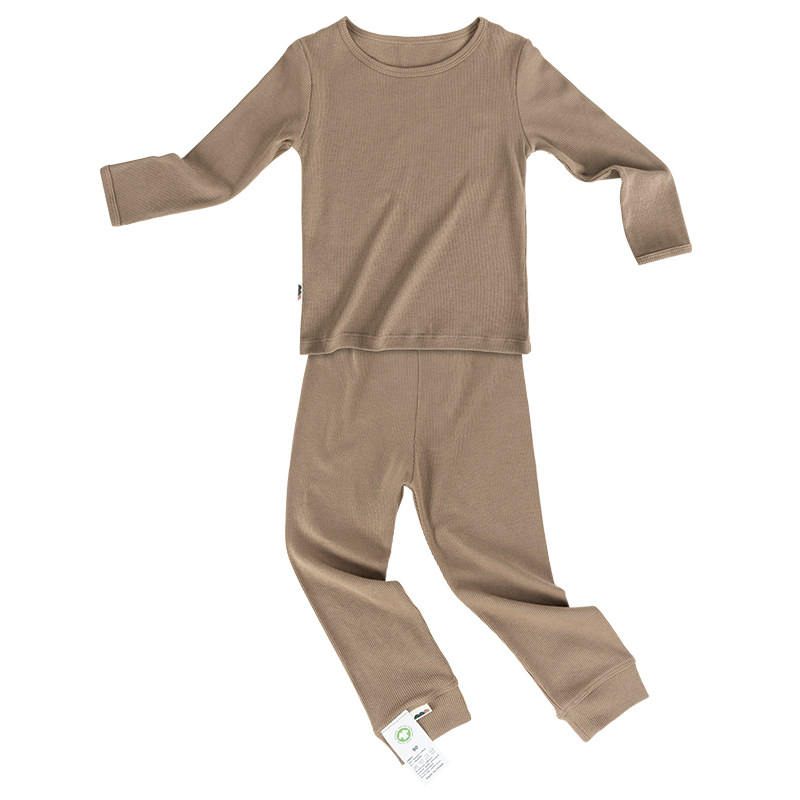 be organic【男童女童秋衣内衣套装家居服】儿童有机棉新款舒适