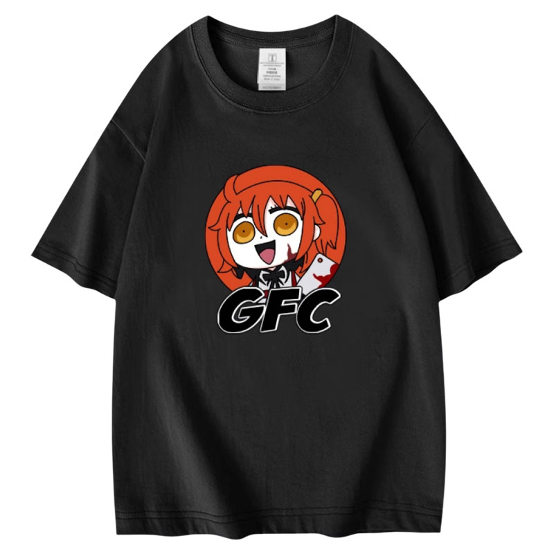 动漫FGO咕哒子fate周边贞德saber纯棉短袖T恤男女痛衣夏季宽松