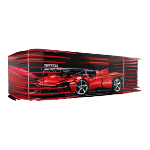 KGBOX适用于42143法拉利SP3赛车分解元素亚克力透明防尘罩