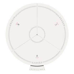 摩飞分区控温折叠暖菜板家用饭菜恒保温垫加热菜神器MR8306圆形