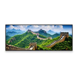 万里长城画靠山图客厅沙发背景墙装饰画领导办公室山水画大气壁画