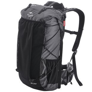 NH挪客户外登山包 男女大容量旅行徒步登山露营轻便双肩背包60+5L