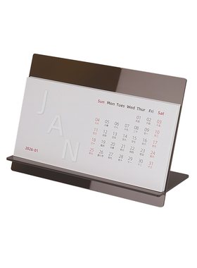 礼物立牌小清新网红小办公室亚克力台历红风创意风新年款高级小日历月历文创力文艺网定制翻页摆件年历治愈系