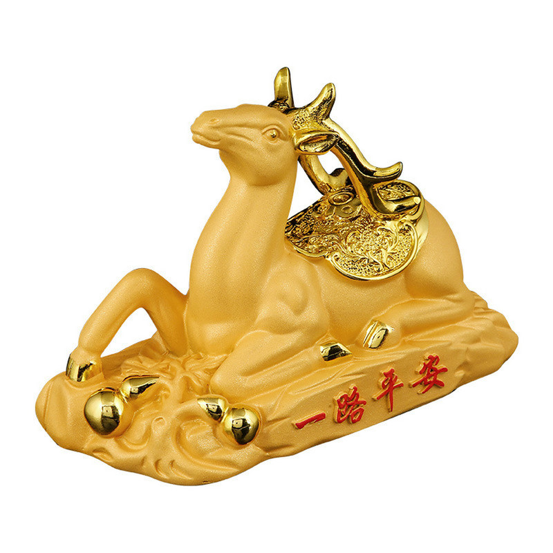 造型沙金鹿香薰停车牌多功能