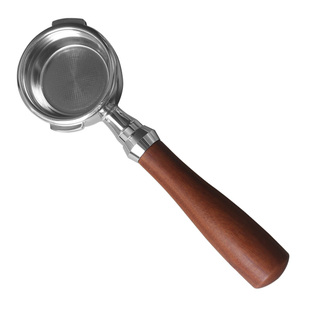 佳吉亚咖啡机无底手柄58mm不锈钢两耳实木GAGGIA萃取把手配件通用