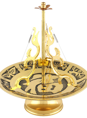 香薰檀香架三宝黄铜拜神佛具复古