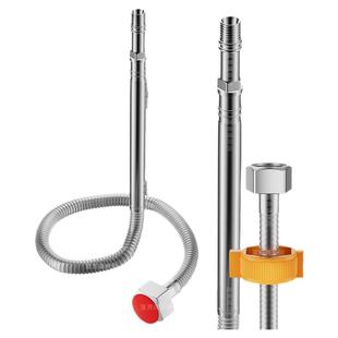 全新螺旋进水软管304不锈钢波纹管厨房面盆洗冷热水龙头加长防爆