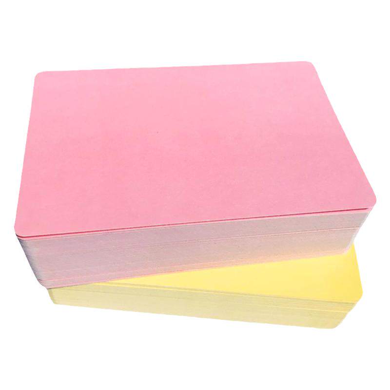 空白卡片硬纸卡片纸明信片定制手绘涂鸦单词卡白卡diy彩色 主持卡