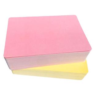 空白卡片硬纸卡片纸明信片定制手绘涂鸦单词卡白卡diy彩色 主持卡