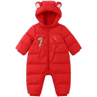 英氏羽绒服连体衣冬季长袖