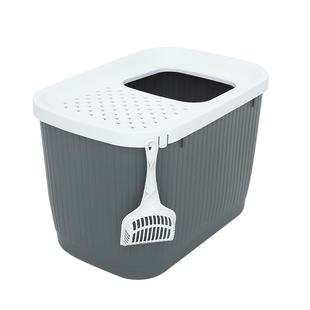 特大号猫砂盆顶入式超大号全半封闭顶出收纳箱缅因猫厕所猫沙盆子