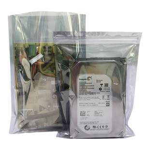 防静电袋自封口平口屏蔽袋主板硬盘显卡芯片包装袋塑料密封袋现货