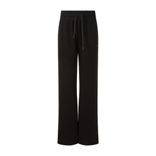 PONY1972波尼女士针织长裤修身高腰运动休闲喇叭裤 253W2KP42BK