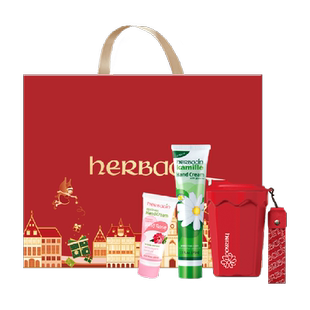 下拉领优惠】贺本清德国小甘菊手霜保温杯妇女节礼盒防干裂雏菊