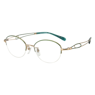 日本进口CHARMANT夏蒙线钛超轻半框近视眼镜框架女可配度数XL1719