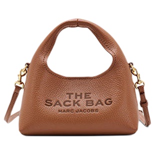 【新品】MARC JACOBS/莫杰 SACK 迷你皮质织物斜挎包hobo包