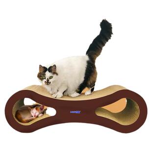 得酷特大号猫抓板耐磨猫窝瓦楞纸贵妃椅猫沙发多功能磨爪板不掉屑