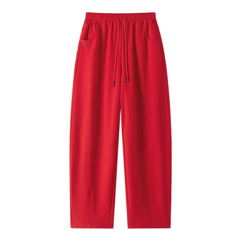 十二篮棉质高腰松弛透气镰刀裤