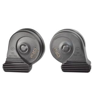 奥丹姆汽车蜗牛喇叭12V薄款通用摩托车改装鸣笛巨响防水高低双音