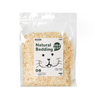 新派宠物白杨木屑刨花6L米拉莫同原料仓鼠垫料除臭金丝熊造景打洞