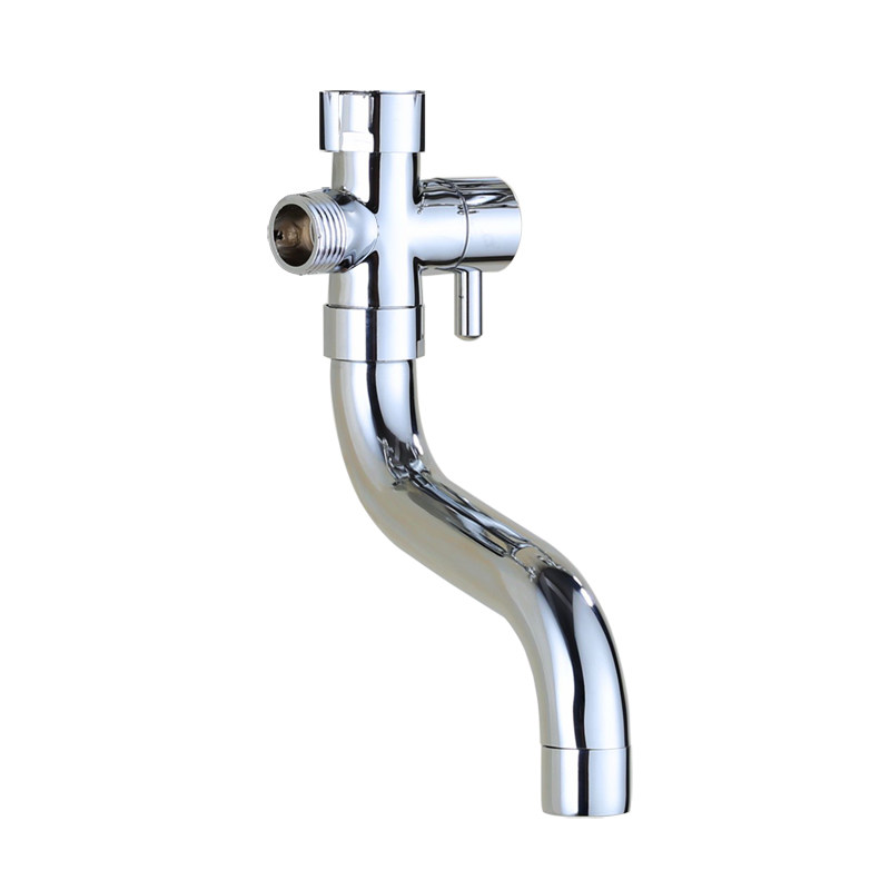 改装淋浴花洒水龙头加下出水 三通分水器一分二360度转动出水