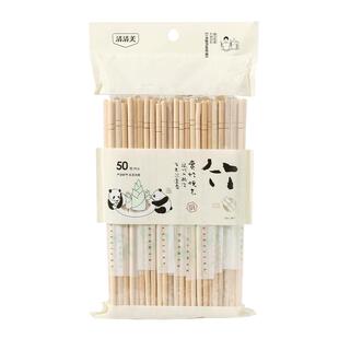 清清美一次性竹筷子100双饭店专用食品级外卖家用独立包装卫生筷