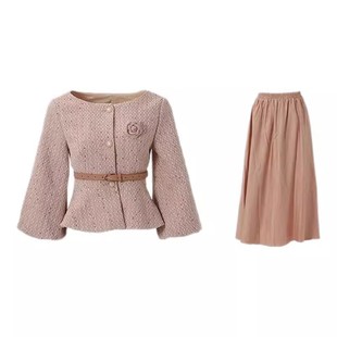 ON&ON/安乃安2025冬季新款法式复古轻奢气质收腰小香风名媛套装