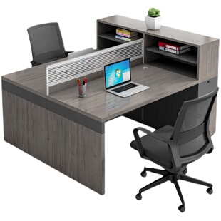 职员屏风桌电脑办公桌椅组合4人位办公桌简约现代6人员工财务文员