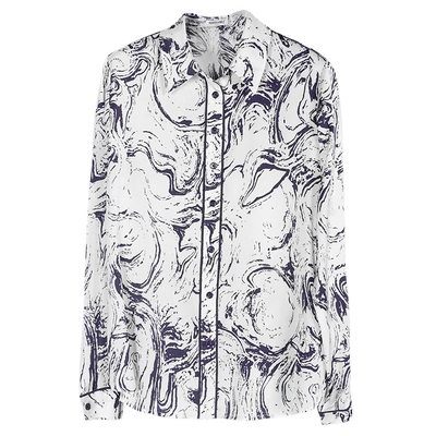 米思阳复古优雅长袖水印水墨画