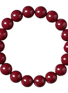 天然原矿正品朱砂手串转运男女