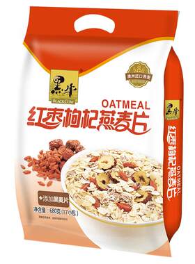 黑牛红枣枸杞五谷果仁坚果燕麦片