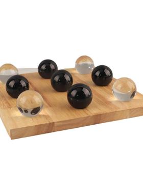 创意水晶球九宫格棋盘桌面摆件
