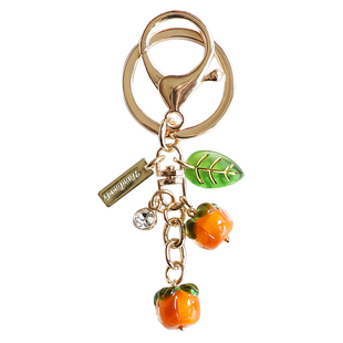 好柿发生可爱琉璃柿子花生Airpods挂件车钥匙扣U盘防丢小挂饰配饰