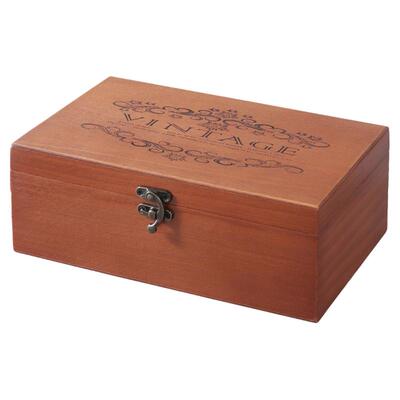 zak复古实木桌面杂物化妆