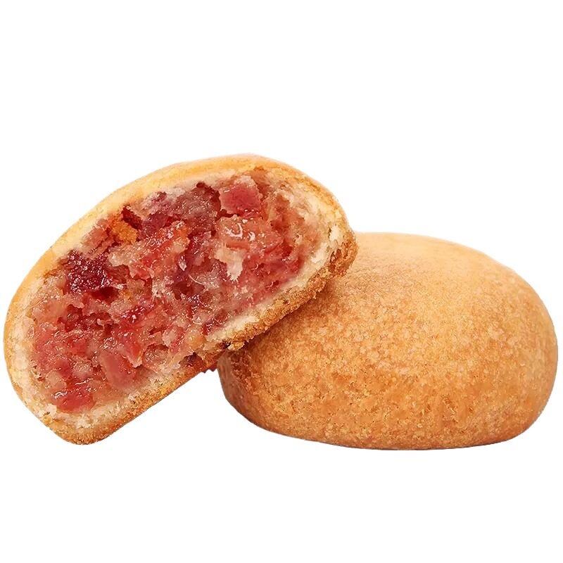 云南特产云腿月饼宣威火腿传统糕点心中秋酥皮月饼礼盒滇式鲜花