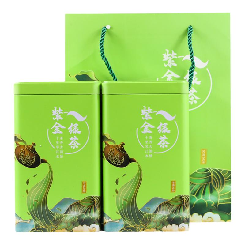 广东紫金绿茶明前客家炒青绿茶