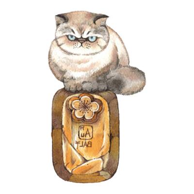 zingtattoo纹身贴fc07fallingcat系列原创猫猫纹身贴可爱防水持久