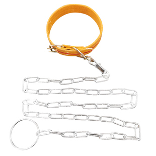 土狗项圈脖套小中大型犬狼狗加厚防脱溜狗绳带转环扣颈圈狗狗用品