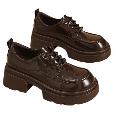 达芙妮厚底乐福鞋女2026新款