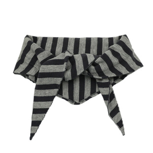 秋冬季韩系条纹针织三角巾女2025新款叠戴屁帘保暖围巾披肩两用潮