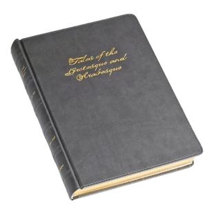 复古皮革真书样板房装饰皮质金边欧式极简风会所软装书籍陈列摆件