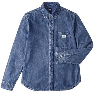 Lee标准版翻领经典工装设计男士长袖牛仔衬衫日常休闲潮流LMT009