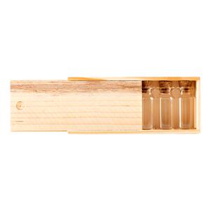 6只玻璃瓶套装 木塞 西林瓶 密封瓶 细口试剂瓶 玻璃瓶10ml 木盒