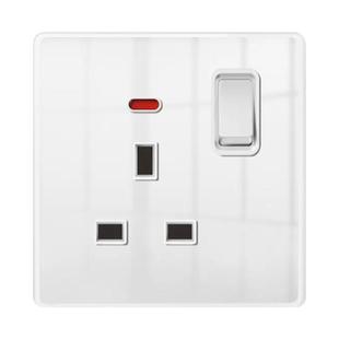 香港国际方孔13A英式开关插座英标孖苏钢化玻璃白色USBType-c正品