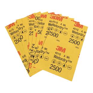 正品3M401Q美容砂纸2000目1500号 精细修补汽车漆面抛光打磨水沙